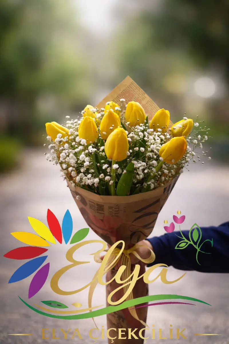 10 Sarı Lale Buketi: Saf Sevgi ve Neşenin Adresi - Diyarbakır Çiçek Gönder