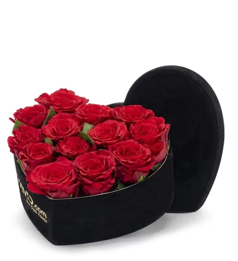 Endless Love Kalp Kutuda 13 Kırmızı Gül - Diyarbakır Çiçek Gönder