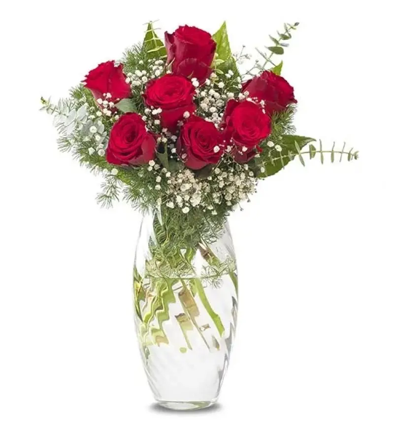 Sevginin Gücü 7 Kırmızı Güller - Diyarbakır Çiçek Gönder